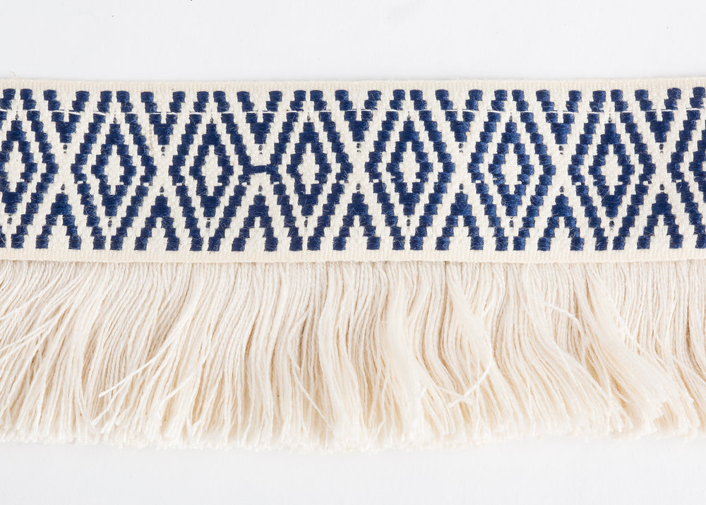 
            
                Load image into Gallery viewer, Diamond Navy with Fringe by Trellis Home with Pyar&amp;amp;Co.
            
        
