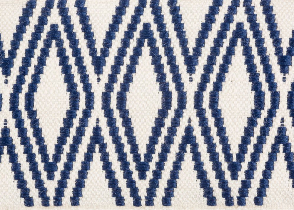 
            
                Load image into Gallery viewer, Navy Diamond Wide Trim by Trellis Home with Pyar&amp;amp;Co.
            
        