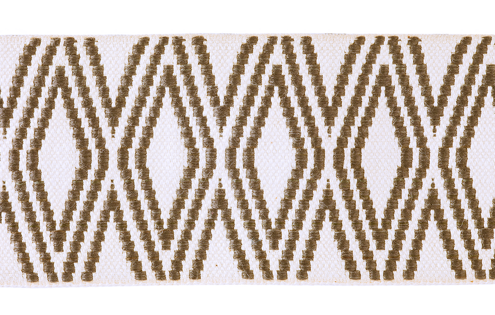 Khaki Diamond Wide Trim by Trellis Home with Pyar&Co.